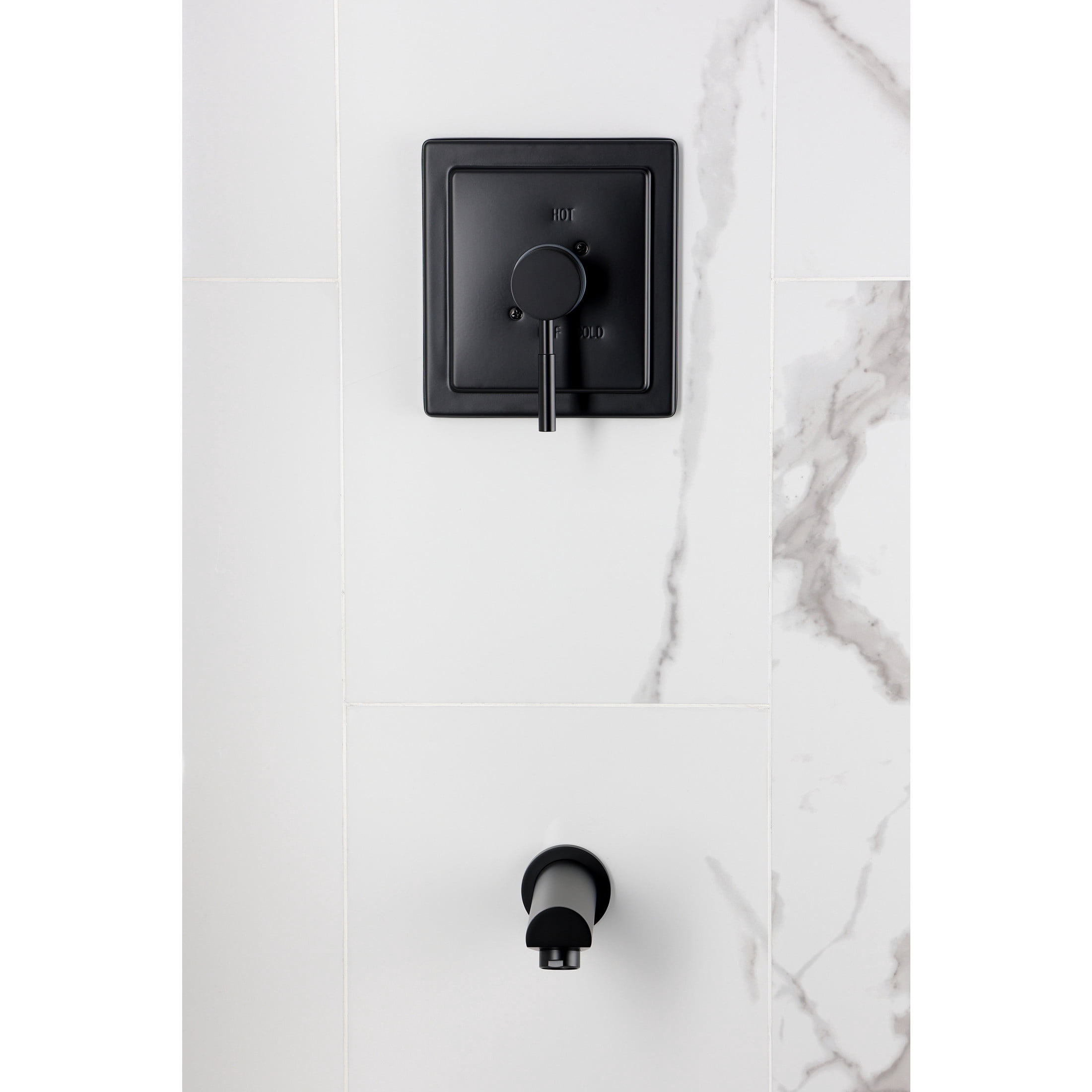 Kingston Brass KB8650DLTO Concord Single-Handle Pressure Balanced Tub Faucet, Matte Black