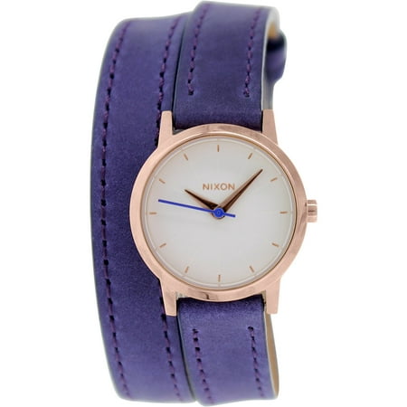 Nixon Women's Kenzi A4031675 Purple Leather Quartz Fashion Watch