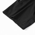 thumbnail image 5 of LIIPEE Men Shorts Casual Solid Color Knee Length Shorts Male Fashion Loose Fit Drawstring Shorts Summer Cool Comfortable Soft Breathable Daily Shorts,Black12023,L, 5 of 5