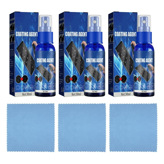 Surakey 3PCS Screen Cleaner Spray Coating Agent for LCD LED TVs Laptops Tablets Monitors Phones Electronic Screens