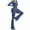 Dark Blue, variant on Sevevn Women's Solid Color Close-fitting Yoga Jumpsuit Orange XL Family Gifts
