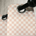 thumbnail image 2 of Ambesonne Geometric Grommet Curtain Single Panel, Modern Pink Squares, 50"x60", Peach Cream, 2 of 5