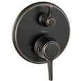 thumbnail image 2 of Hansgrohe Ecostat Classic Thermostatic Trim with Volume Control and Diverter, Round in Polished Nickel, 2 of 4