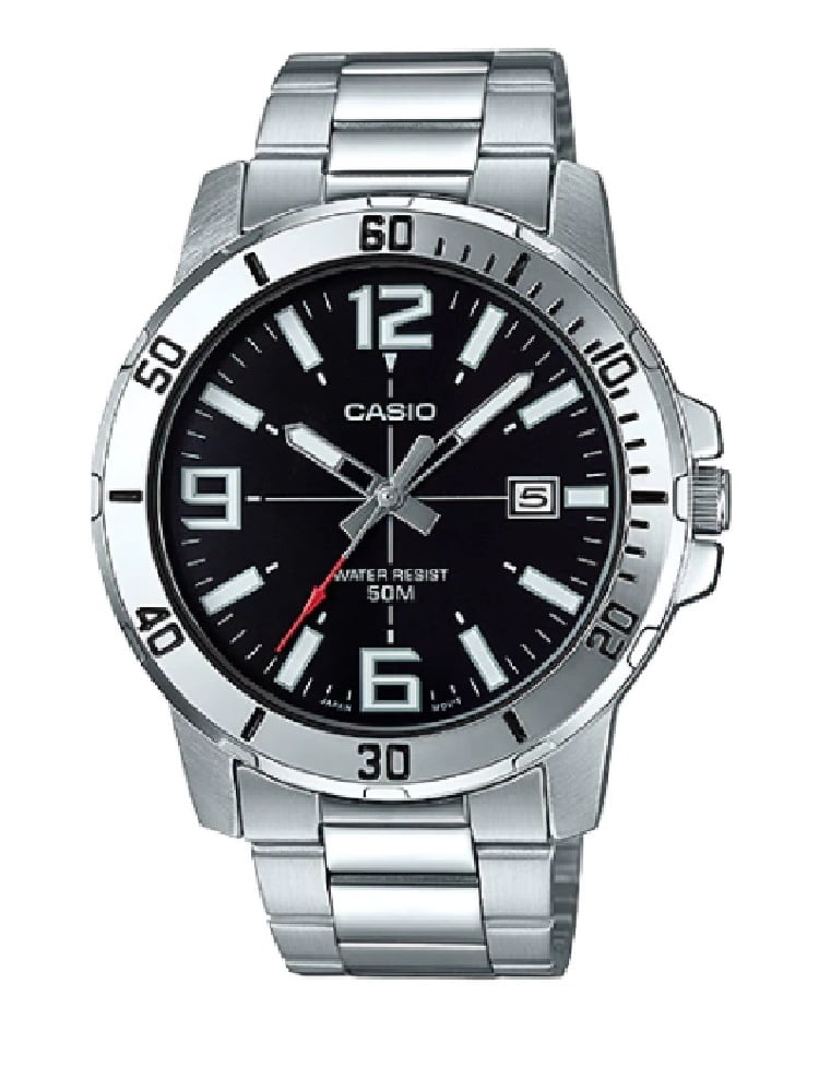 casio stainless steel back water resistant 5bar