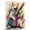 Akita, variant on Irish Wolfhound Dog Playing Electric Guitar Wall Canvas Size 8x12 – Irish Wolfhound Canvas Art for Dog Lovers, Electric Guitar Canvas Wall Decor