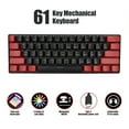 thumbnail image 3 of Teclado Mecánico De Juegos, Efecto De Iluminación Fría Portátil 61 Tecla RGB Mecánica Teclado Cableado Para Estudio, 3 of 7