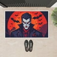thumbnail image 3 of Washable Cute Cartoon Entrance Mat, Wear-Resistant Bats Halloween Outside Decorations for Porch Black Cape Comic Style Durable Welcome Door Mats, Decoration for Indoor Outdoor 19.7x31.5inch, 3 of 5