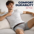 thumbnail image 4 of Reebok Men's Active Underwear - Sport Soft Performance Boxer Briefs (8 Pack), Size Large, All Black, 4 of 6