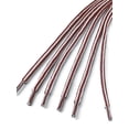 thumbnail image 3 of INSPIRE CHIC Lacet de Botte Unisexe Rond en Corde à Rayures Bicolores 1/5 Épais 150cm / 59.05 Pouces Blanc Rouge Vin, 3 of 4