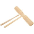 thumbnail image 2 of MLINS 1 Set Wood Guiro Instrument Percussion Instrument Beginner Guiro Instrument with Stick, 2 of 7