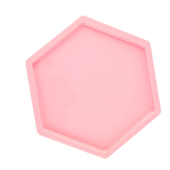 Grupo Mirandinha Baby Pink Hexagonal Plastic Tray – Durable, Lightweight, Versatile