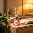 thumbnail image 6 of Summer Aromatherapy Scent Diffuser, with 4 Fiber Sticks, Refillable Glass Vessel , Aromatherapy Diffusers Air Fresheners for Home Bedroom Bathroom, 6 of 6