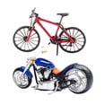 thumbnail image 1 of Figuras De Diorama Modelo De Motocicleta Pintada 1/64 Para Decoración De Escenas De Construcción Azul+1:64 Mini Modelo De Escena De Bicicleta Bicicleta De Montaña Diorama S Escala Rojo Macarena none, 1 of 8