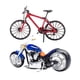 thumbnail image 1 of Figuras De Diorama Modelo De Motocicleta Pintada 1/64 Para Decoración De Escenas De Construcción Azul+1:64 Mini Modelo De Escena De Bicicleta Bicicleta De Montaña Diorama S Escala Rojo Salvador none, 1 of 10