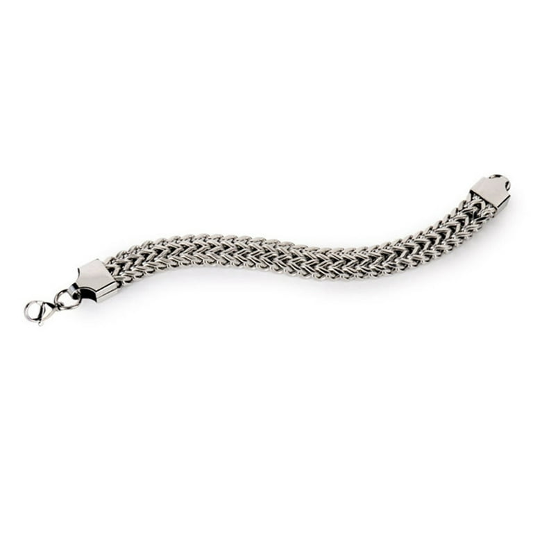 5/10/12mm Width Vintage Stainless Steel Snake Chain Bracelet Men Cool  Jewelry