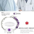 thumbnail image 4 of MetalJC Stainless Steel Medical Alert ID Bracelet for Men Women, Engraved Blood Thinner, 4 of 6