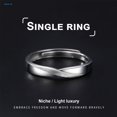 thumbnail image 3 of AM * Anillo Ajustable De Plata Para Hombre Diseño Minimalista Versátil Para Cualquier Ocasión Único Para Él, 3 of 4