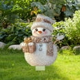 thumbnail image 5 of PEIBang Christmas Snowman Garden Stakes Outdoor Christmas Decorations,Acrylic Yard Signs with Stakes for Garden Lawn Patio Decor, 5 of 6