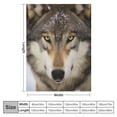 thumbnail image 4 of ONETECH  Wolf Blanket Print Comfort Soft Warm Throw Blanket for Couch Sofa Bed, 4 of 6