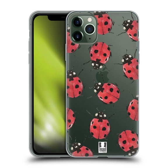 Head Case Designs Watercolour Insects Ladybugs Soft Gel Case Compatible with Apple iPhone 11 Pro Max