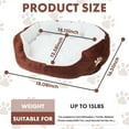 thumbnail image 2 of PinkSheep Dog Beds for Small Dogs Puppy Bed Pet Cats Bed with Removable Cushion for Indoor Cats Dogs, Brown, 2 of 10