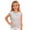 White, variant on LPKRT Girls Glitter Sleeveless Tank Top Classic Fit Crewneck Metallic Dance Shirt Trendy Comfortable Party T-Shirt White 160
