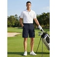 thumbnail image 5 of Men's Hiking Cargo Shorts Outdoor Travel Shorts for Men with Multi Pocket for Fishing Camping Casual Golf Navy 36, 5 of 8