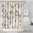 thumbnail image 2 of Extra Long Boho Shower Curtain 72x84 Inches - Vintage Floral & Tropical Leaves Pattern, Waterproof Bohemian Bathroom Decor with 12 Hooks, Tribal Rustic Style, 2 of 5