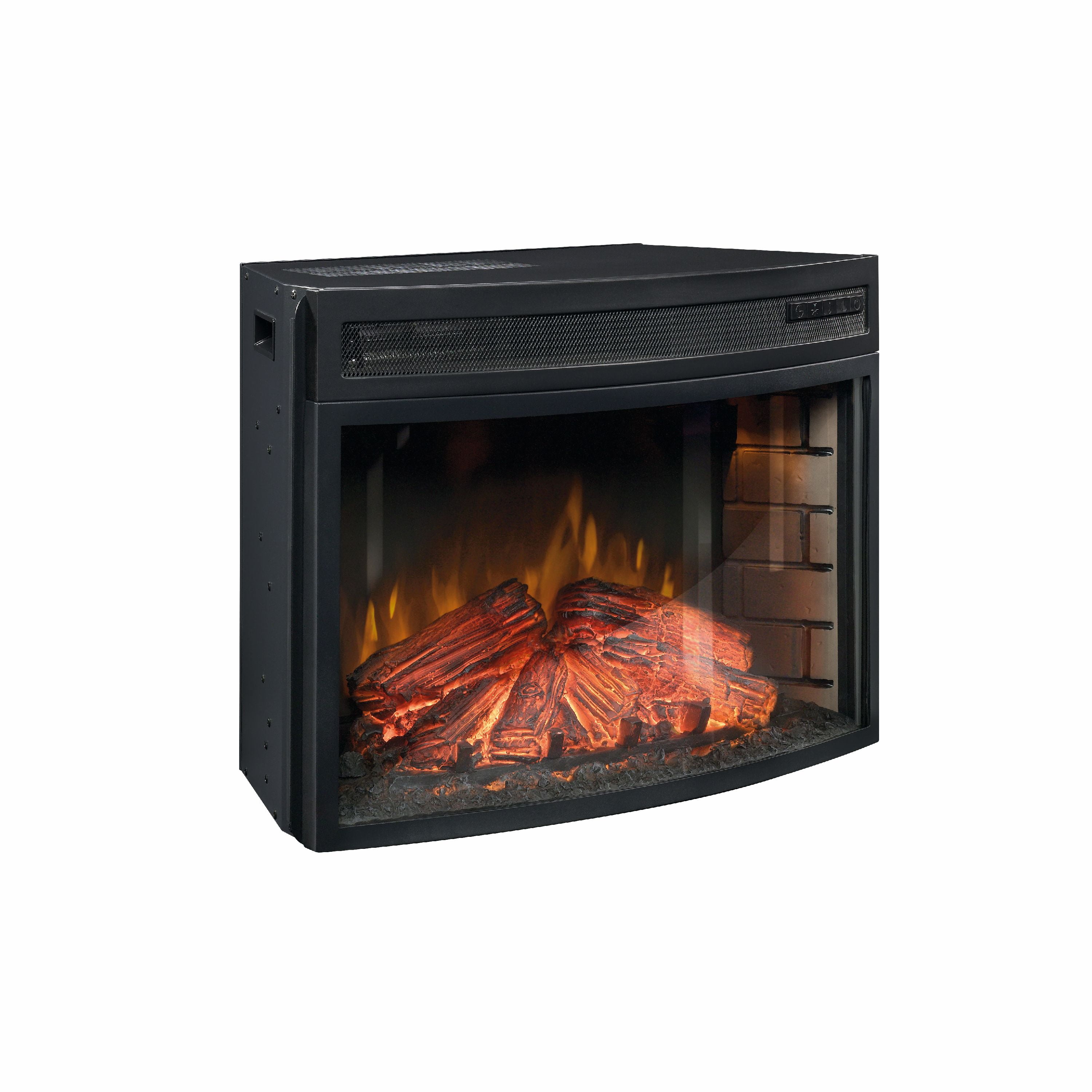 Sauder Select Curved Electric Fireplace Converter Kit Black