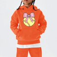 thumbnail image 5 of EnJoCho Girls Oversized Hoodie Softball Bow Graphic Pullover Hooded Sweatshirt Long Sleeve Front Pocket Casual Fall Winter School Sporty for Kids Teens, 5 of 5