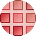 thumbnail image 1 of Ahgly Company Machine Washable Indoor Round Transitional Pastel Pink Area Rugs, 6' Round, 1 of 7