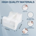 thumbnail image 3 of Smoothspine Alignment Pillow - Relieve Hip Pain & Sciatica, Leg Alignment Pillow, Smooth Spine Improved Leg Pillow for Sleeping Side Sleeper  with 1.3FT/40CM Adustable Velcro, 3 of 6