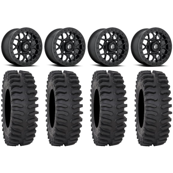 Fuel Tech Beadlock Black 15" Wheels 32" XT400 Tires Polaris RZR XP 1000 / PRO XP / Ranger XP 900/1000