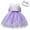 Purple, variant on MEZZALL Baby Girls Lace Bowknot Princess Wedding Formal Tutu Dress+Headband Set Clothes Lovely Sundress, Purple, 12-18 Months