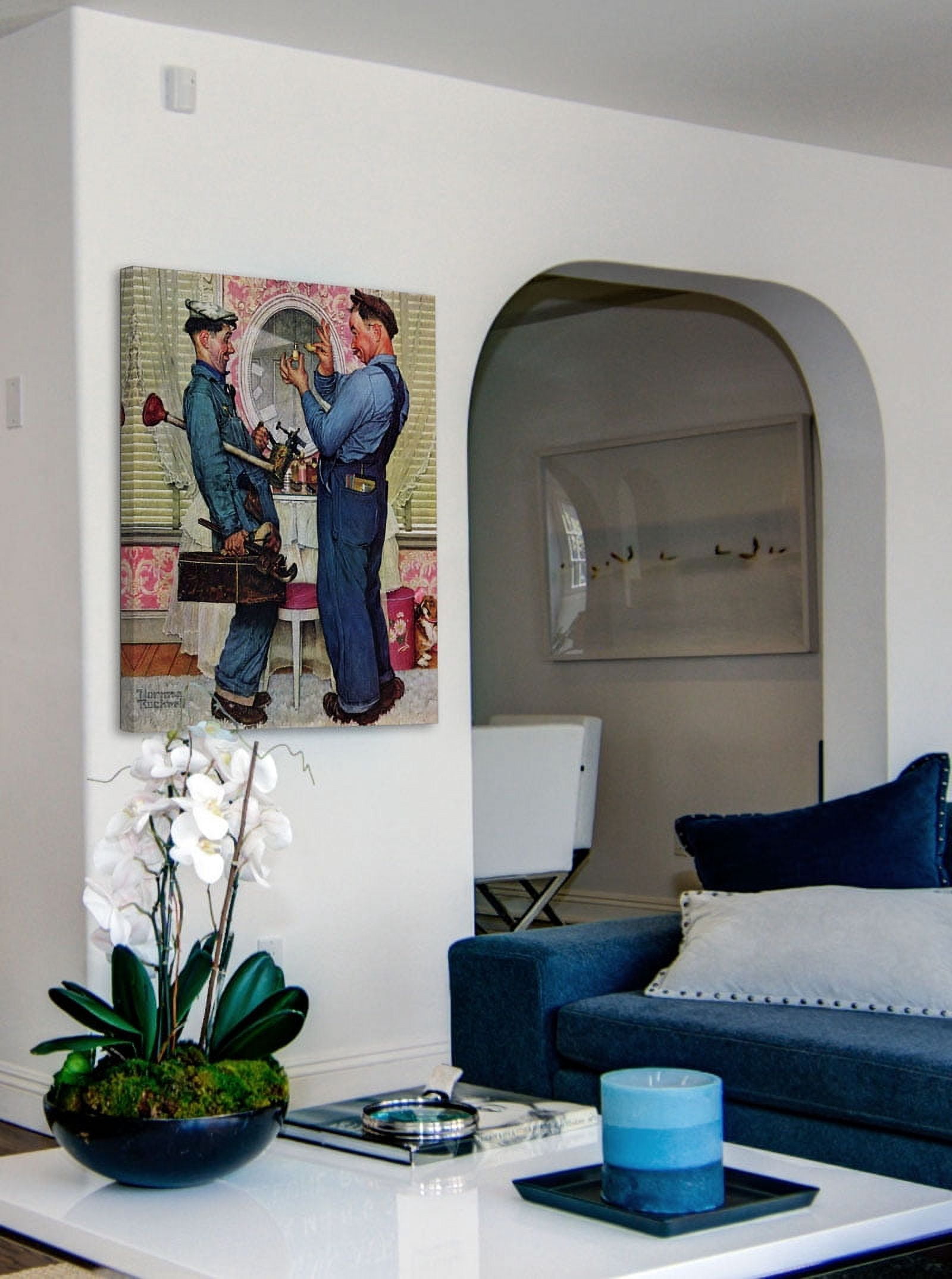 Marmont Hill 'Plumbers' by Norman Rockwell Painting Print on Wrapped Canvas