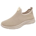 thumbnail image 2 of Walking Shoes Women Slip On, Womens Slip On Walking Shoes, Sneakers for Women, Women Shoes Slip On, Women's Walking Shoes Lightweight Comfort Workout Casual Non Slip Fashion Sneakers, Khaki 9, 2 of 9