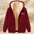thumbnail image 5 of Hvyesh Hoodies for Women Winter Fleece Sweatshirt - Full Zip Up Thick Sherpa Lined Hooded Jacket with Pockets, 5 of 5