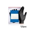thumbnail image 2 of Guantes desechables de nitrilo para manipulación de alimentos, cocina y limpieza - pack de 20, grado alimentario, impermeables y libres de látex en negro, azul, rosa y blanco, 2 of 7