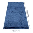 thumbnail image 2 of Alfombra de baño Alfombra de ducha lavable antideslizante Alfombra de piso absorbente de agua para baño Dormitorio, Azul seitruly HA004438-03, 2 of 6