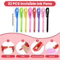 thumbnail image 2 of Bolígrafos de tinta invisible GUKAZH con luz UV, 32 unidades, para niños, 2 of 6