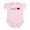 Petal Pink, variant on CafePress - Pawprint Hearts Baby Light Bodysuit - Baby Light Bodysuit, Size Newborn - 24 Months