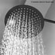thumbnail image 5 of Cabezal de ducha de lluvia redondo de diseño moderno y contemporáneo, cabezal de ducha de alta presión ultrafino en cascada de acero inoxidable, negro mate 200 mm ?, 5 of 5