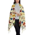 thumbnail image 2 of Honeii Different Kind Of Guitars Print Scarf Oversized Scarf Tassel Fall Winter Thick Scarf Warm Shawl Women,Women's Scarves & Wraps, 2 of 8