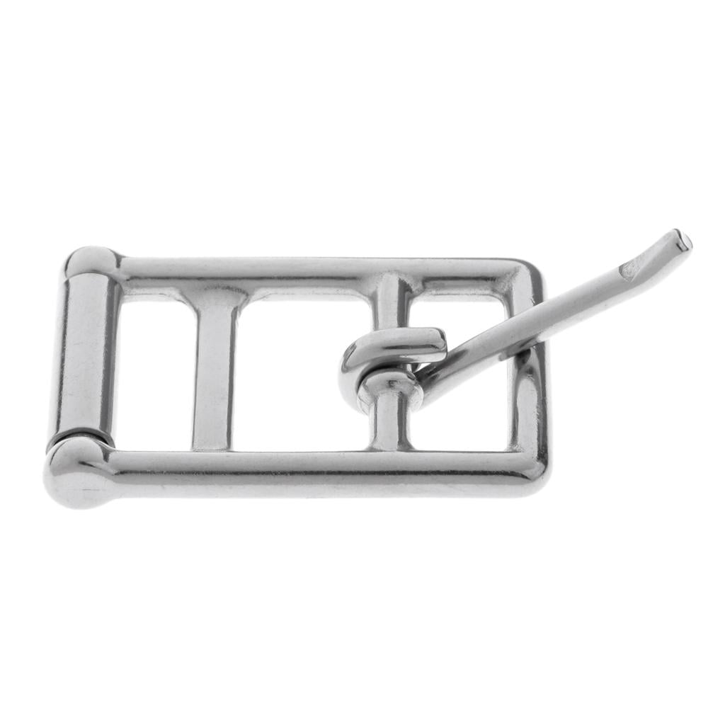 Stainless Steel Double Bar Bridle Buckle Outdoor Horse Riding Headstall Hook 