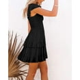 thumbnail image 2 of Sherrylily Summer Women Ruffle Dresses Elastic Empire Waist A-line Layered Swing Flowy Mini Dress, 2 of 4