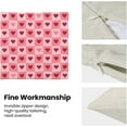 thumbnail image 5 of Valentine''s Day Pillow Covers 18x18 Set of 2, Red Hearts Decor Pink Throw Pillows Linen Anniversary Wedding Cushion Case Valentine''s Day Decorations for Home Sofa Couch Outdoor, 5 of 6