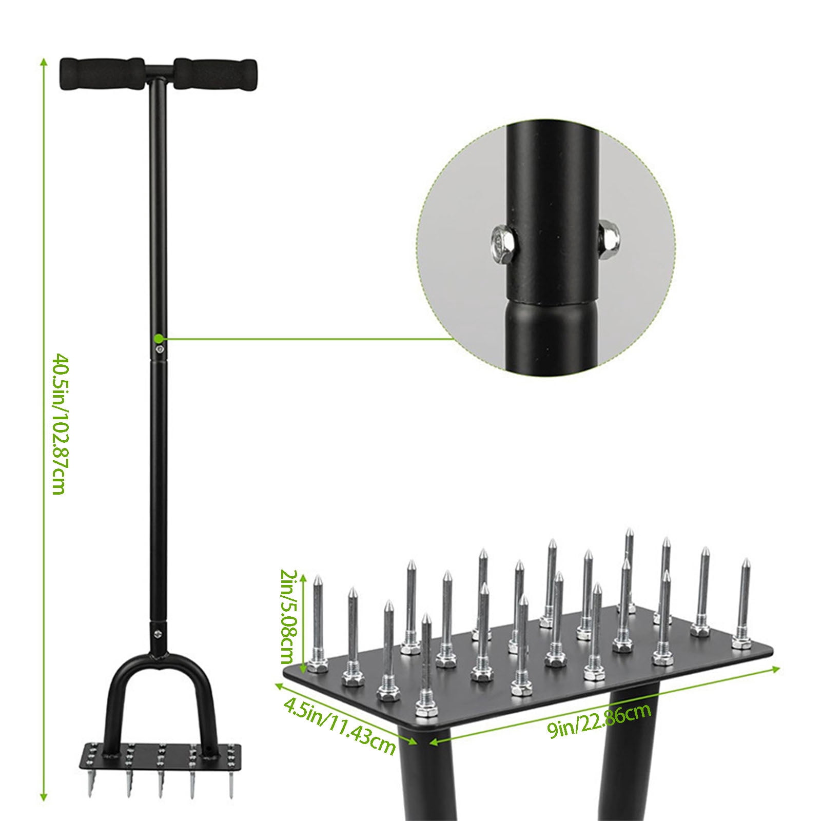 Sturdy Manual Garden Aerator With Rust Resistant Layer For Ground Penetration And Outdoor Maintenance