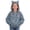 00-Light Blue268, variant on Kiijoy Girls Leopard Print Fleece Coat Zip Up Cat Ears Hooded Jacket Outerwear, Sizes 2-14