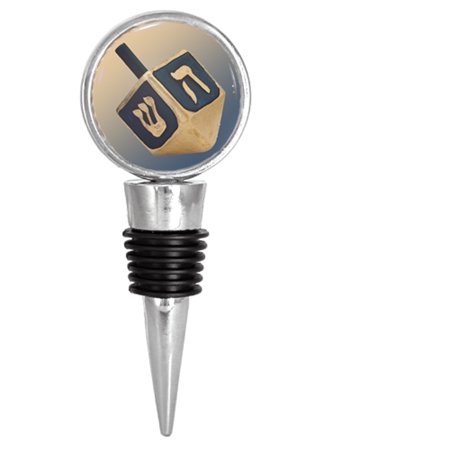 

A Hanukkah Dreidel Jewish Celebration of Lights Wine Stopper