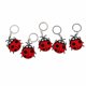 thumbnail image 1 of Ofertas Únicas 5 Pcs Llavero de Estilo de Animal de Caricatura Metal Blando de Goma Rojo [Estilo de Animal de Caricatura 19], 1 of 5